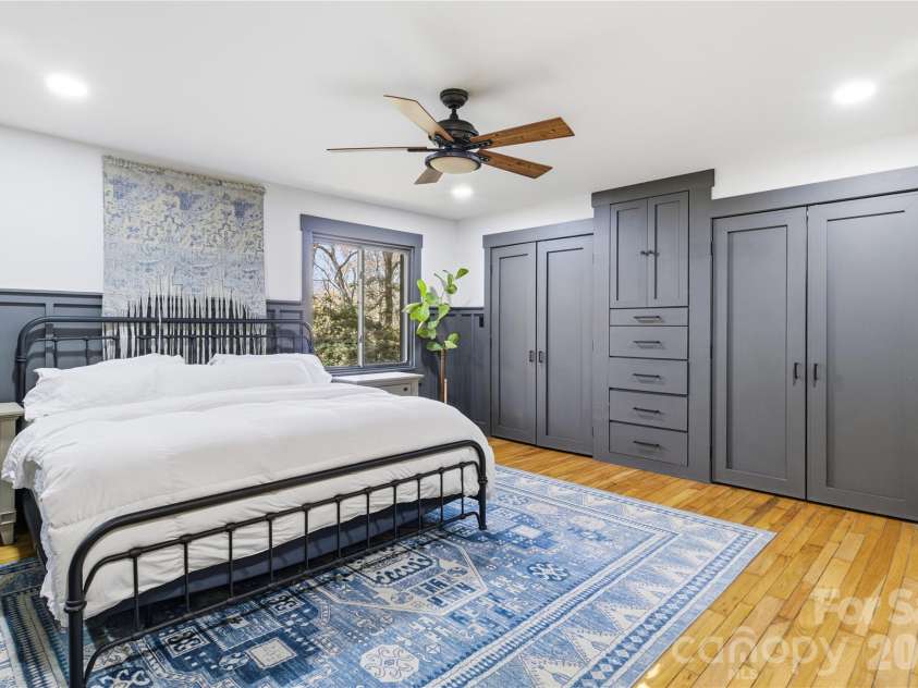 1373 Dogwood Drive, Maggie Valley, NC 28751.  MLS# CAR4320241, YatesRealty ID 2420. Primary Bedroom with custom closets