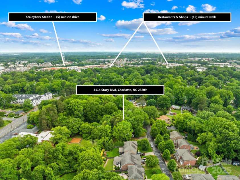 4114 Stacy Boulevard, Charlotte, NC 28209.  MLS# CAR4258425, YatesRealty ID 24208. Awesome location convenient to the Light Rail and SO much more! Located just minutes from South End and Park Road Shopping Center.