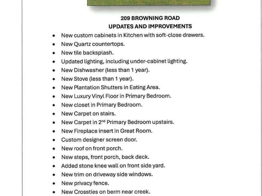 209 Browning Road, Waynesville, NC 28786.  MLS# CAR4360694, YatesRealty ID 24216. Updates and Improvements