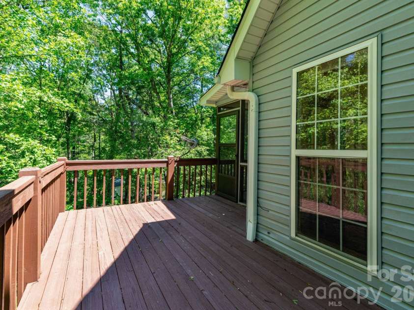 757 Zelda Court, Hendersonville, NC 28792.  MLS# CAR4380523, YatesRealty ID 24223. Back Deck