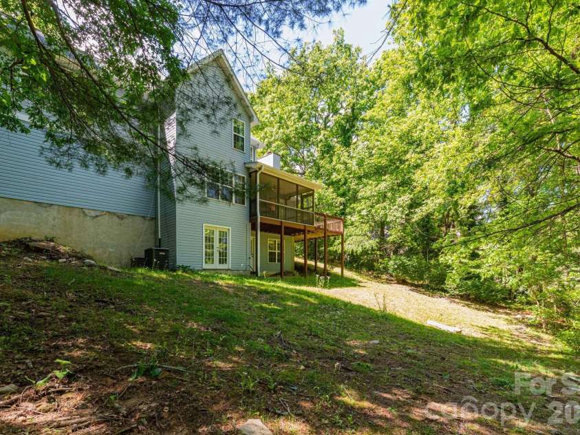 757 Zelda Court, Hendersonville, NC 28792.  MLS# CAR4380523, YatesRealty ID 24223. Back Yard