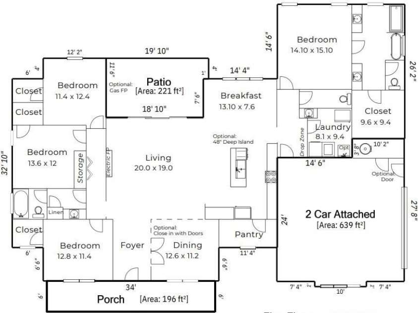 394 NC HWY 200 None, Stanfield, NC 28163.  MLS# CAR4378904, YatesRealty ID 24228. Floorplan