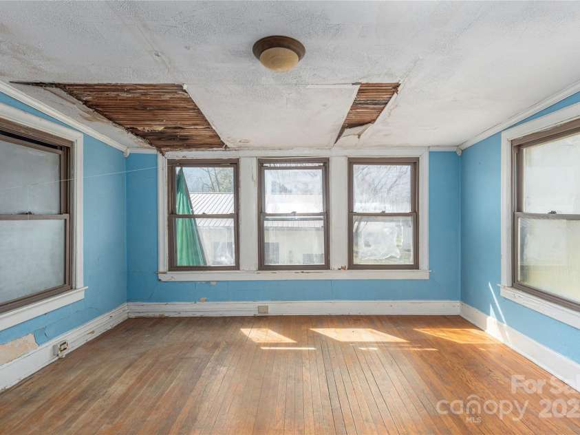 202 Alexander Avenue, Swannanoa, NC 28778.  MLS# CAR4234591, YatesRealty ID 2424. Upstairs bedroom, over kitchen has had water damage.