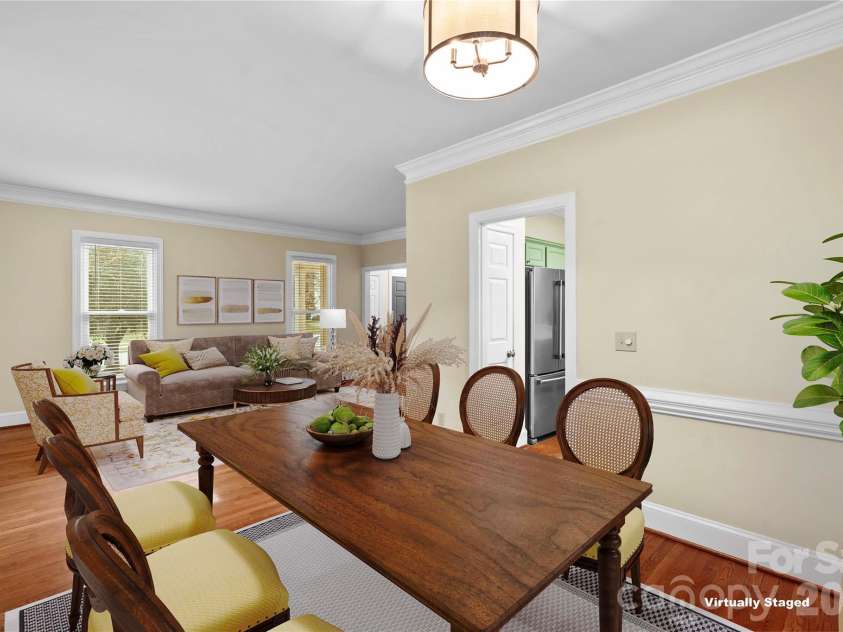 131 Morrison Hill Road, Davidson, NC 28036.  MLS# CAR4347285, YatesRealty ID 24245. Dining room - virtually staged.