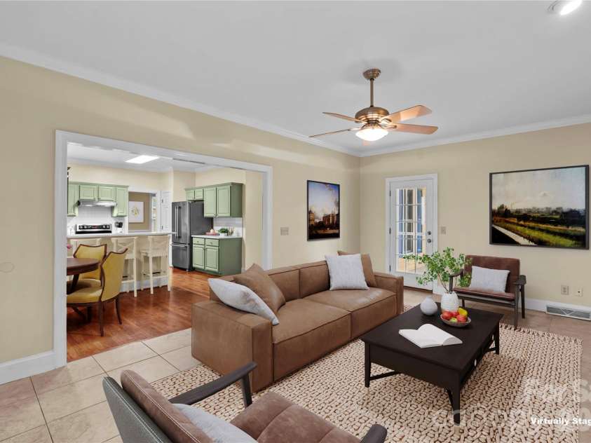 131 Morrison Hill Road, Davidson, NC 28036.  MLS# CAR4347285, YatesRealty ID 24245. Family room - virtually staged
