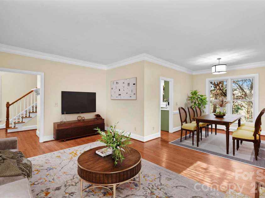 131 Morrison Hill Road, Davidson, NC 28036.  MLS# CAR4347285, YatesRealty ID 24245. Living room - virtually staged
