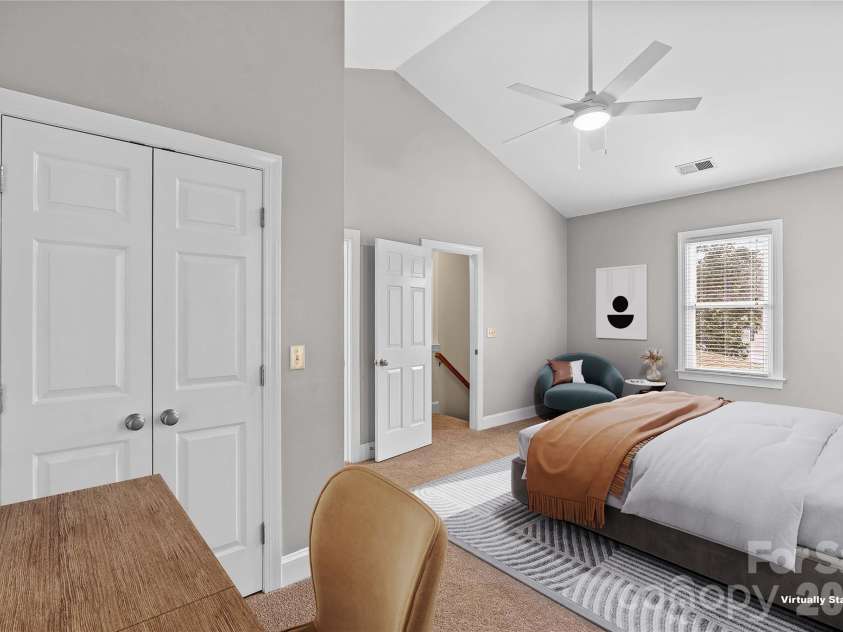 131 Morrison Hill Road, Davidson, NC 28036.  MLS# CAR4347285, YatesRealty ID 24245. Primary bedroom - virtually staged