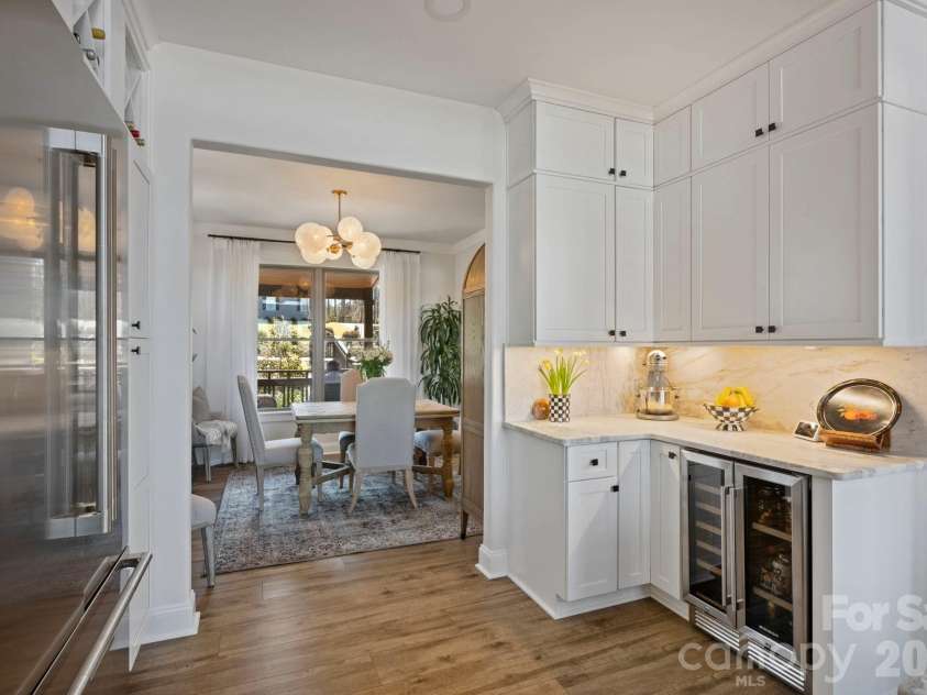 5888 Wood Duck Way, Catawba, NC 28609.  MLS# CAR4363396, YatesRealty ID 24278. Wine and beverage refrigerator built in kitchen cabinets