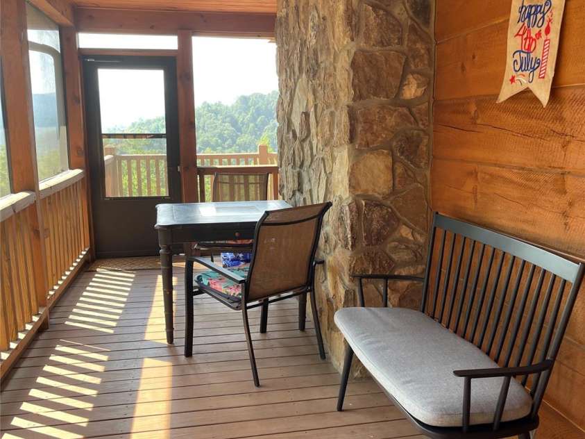 6749 Fire Crest Lane, Lenoir, NC 28645.  MLS# CAR4377295, YatesRealty ID 24281. Entry Screened Porch