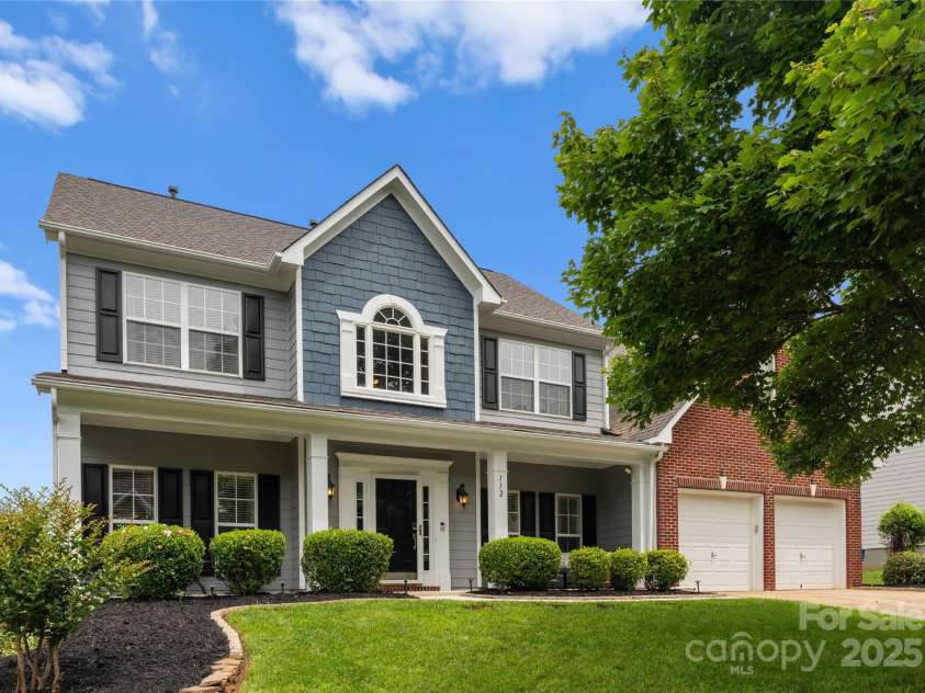 112 Steeplechase Avenue, Mooresville, NC 28117.  MLS# CAR4273207, YatesRealty ID 24287. Front of house