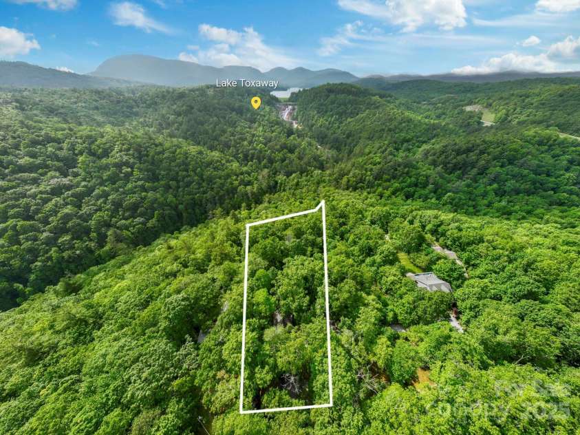 193 Falls View Drive, Lake Toxaway, NC 28747.  MLS# CAR4267831, YatesRealty ID 24289. Lot lines are approximate