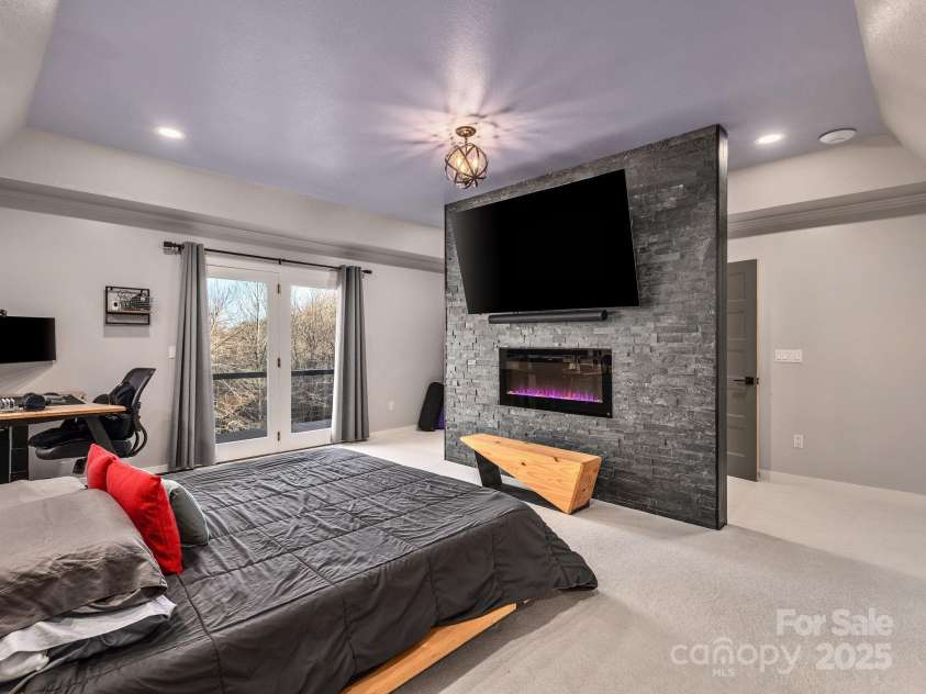1591 Chestnut Flats Lane, Waynesville, NC 28786.  MLS# CAR4330210, YatesRealty ID 24293. Primary Bedroom