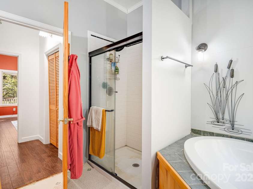 3942 Anderson Branch Road, Marshall, NC 28753.  MLS# CAR4194883, YatesRealty ID 243. Walk in shower