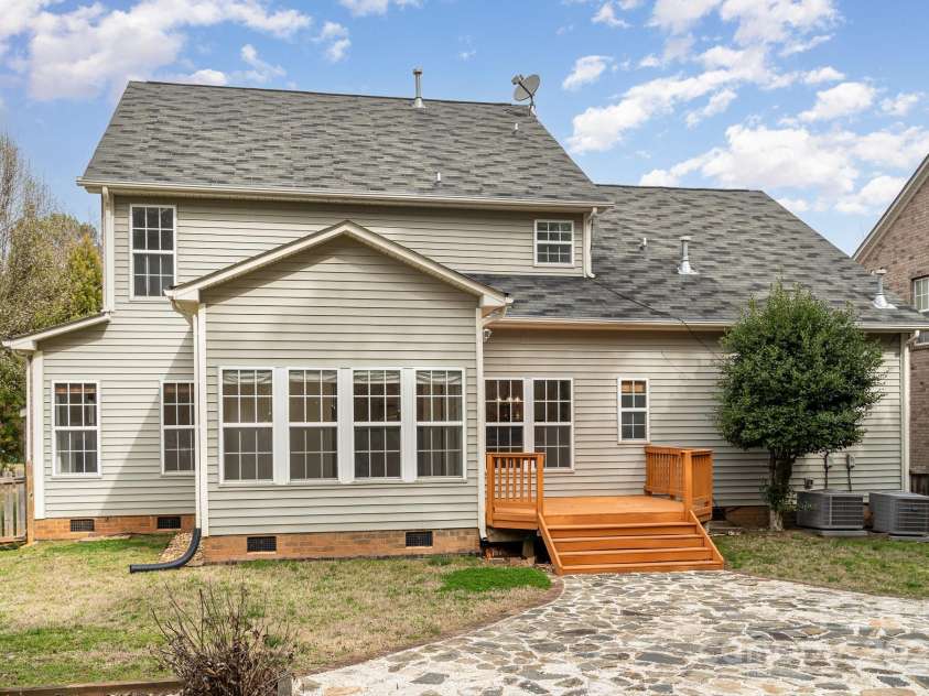 5672 Wrenfield Court, Charlotte, NC 28277.  MLS# CAR4228476, YatesRealty ID 24301. Back of Home