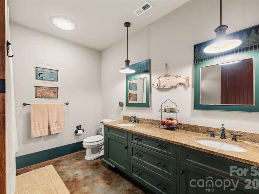 5140 Beech Bluff Drive, Morganton, NC 28655.  MLS# CAR4420970, YatesRealty ID 2432. Basement bathroom