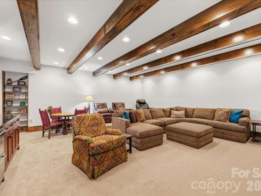 5140 Beech Bluff Drive, Morganton, NC 28655.  MLS# CAR4420970, YatesRealty ID 2432. Basement Den Media