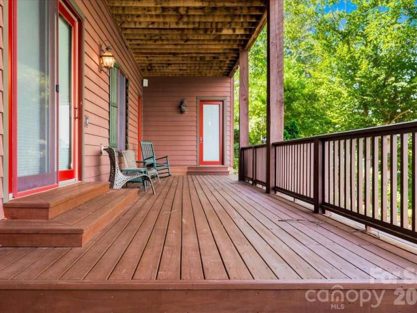 5140 Beech Bluff Drive, Morganton, NC 28655.  MLS# CAR4420970, YatesRealty ID 2432. Downstairs covered deck