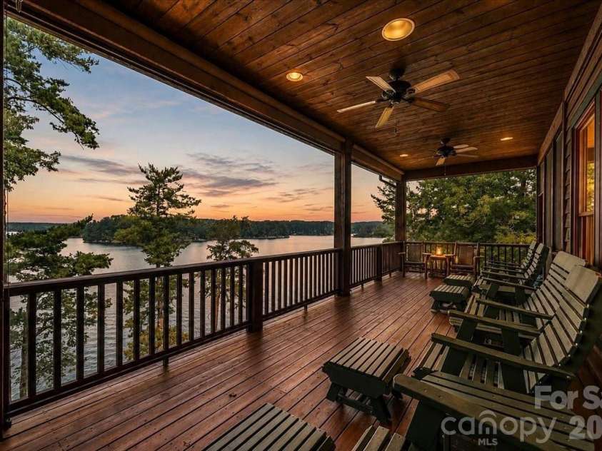 5140 Beech Bluff Drive, Morganton, NC 28655.  MLS# CAR4420970, YatesRealty ID 2432. Most enjoyable area of the house the back deck