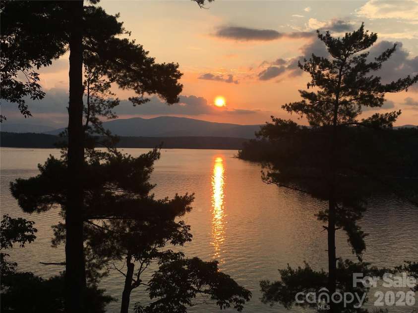 5140 Beech Bluff Drive, Morganton, NC 28655.  MLS# CAR4420970, YatesRealty ID 2432. Sunset photo taken by owner