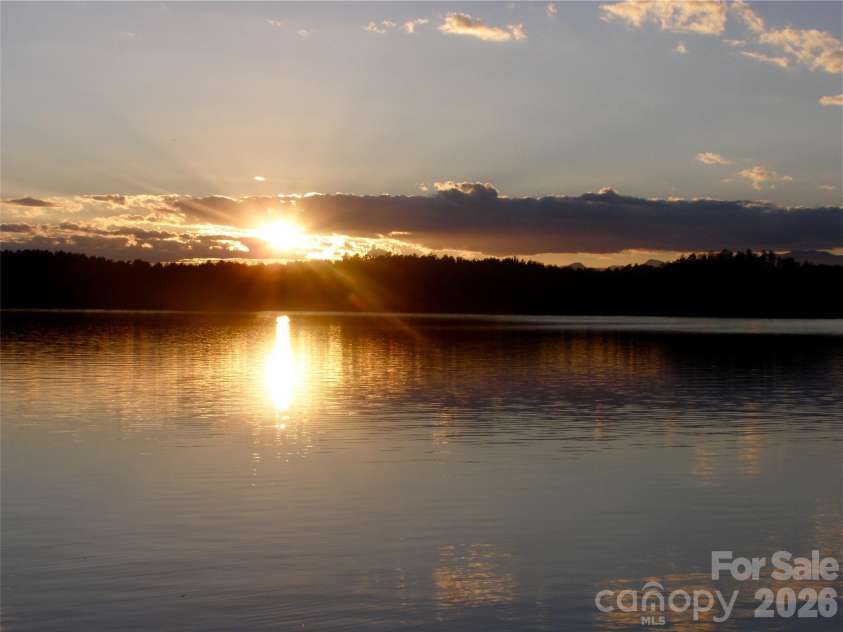 5140 Beech Bluff Drive, Morganton, NC 28655.  MLS# CAR4420970, YatesRealty ID 2432. Sunset photo taken by owner