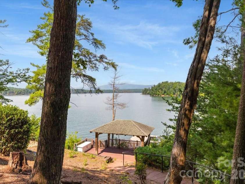 5140 Beech Bluff Drive, Morganton, NC 28655.  MLS# CAR4420970, YatesRealty ID 2432. View looking over the gazebo