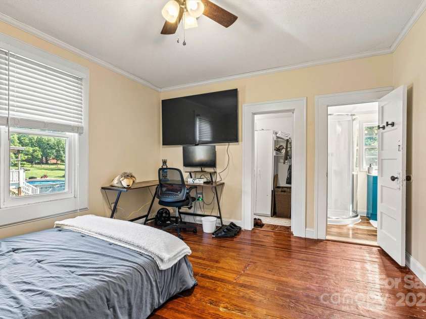 454 Eastway Drive, Troutman, NC 28166.  MLS# CAR4263950, YatesRealty ID 24330. Bedroom 2 with bathroom on main level.