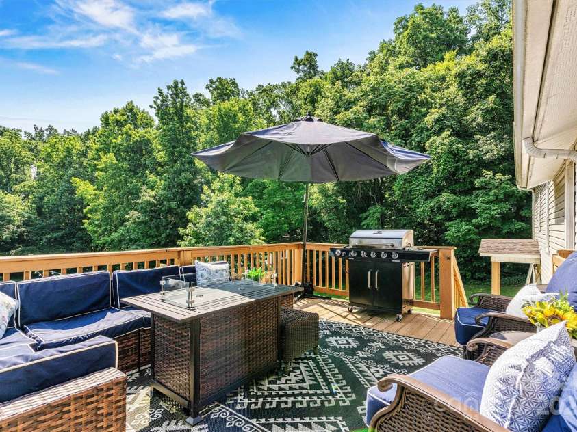 454 Eastway Drive, Troutman, NC 28166.  MLS# CAR4263950, YatesRealty ID 24330. Deck to enjoy the beautiful Carolina Sunshine.