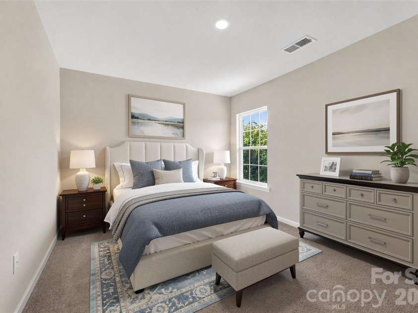 13016 Lannister Drive, Charlotte, NC 28278.  MLS# CAR4382497, YatesRealty ID 24334. Bedroom 2 - Virtually Staged