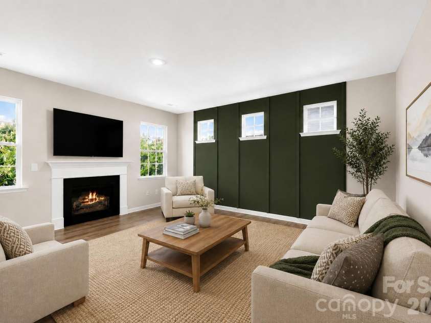 13016 Lannister Drive, Charlotte, NC 28278.  MLS# CAR4382497, YatesRealty ID 24334. Living Room - Virtually Staged