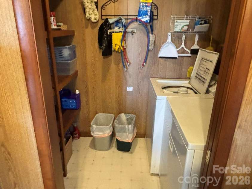120 Kimberly Drive, Bryson City, NC 28713.  MLS# CAR4385063, YatesRealty ID 24356. And a convenient laundry area.