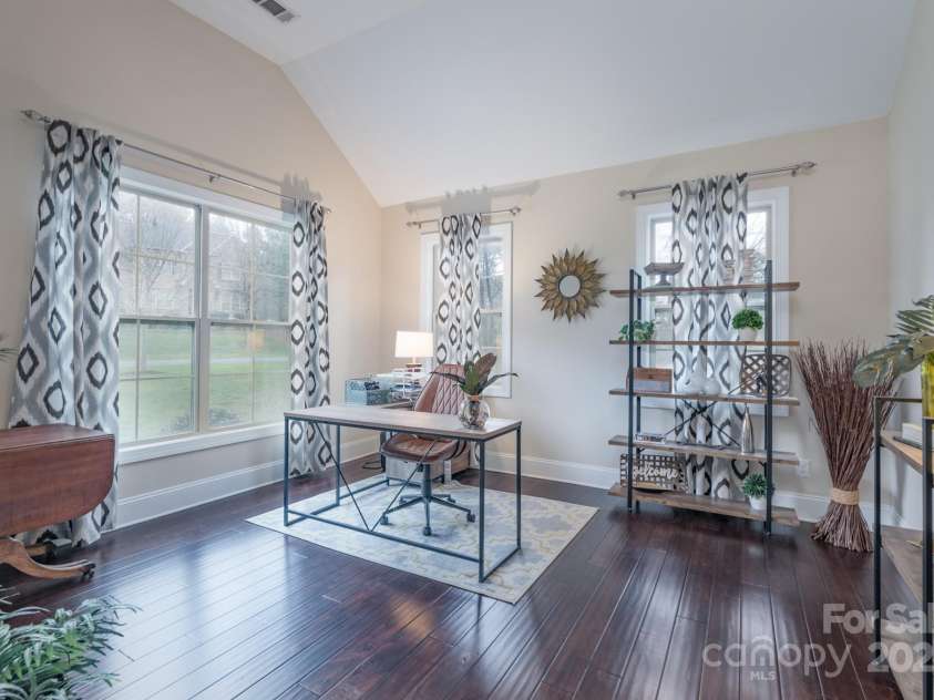 303 Ridge Reserve Drive, Clover, SC 29710.  MLS# CAR4232710, YatesRealty ID 24358. Main level Study located off the foyer to the left.