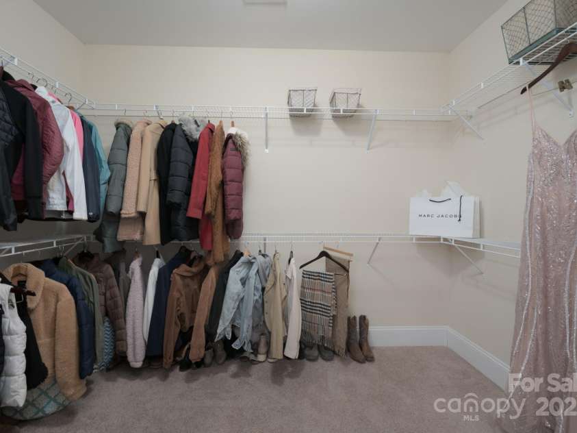 303 Ridge Reserve Drive, Clover, SC 29710.  MLS# CAR4232710, YatesRealty ID 24358. Walk in closets throughout the house!