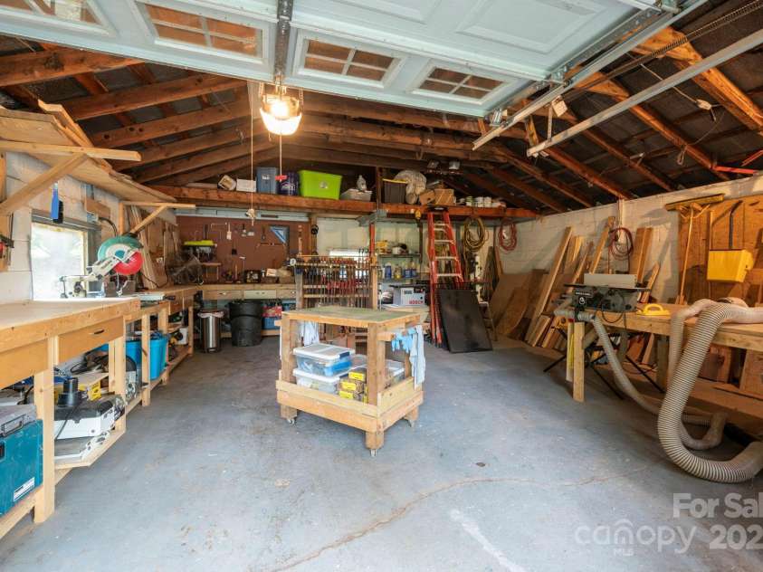 147 Mink Farm Road, Leicester, NC 28748.  MLS# CAR4276189, YatesRealty ID 24366. Ideal Workshop Space