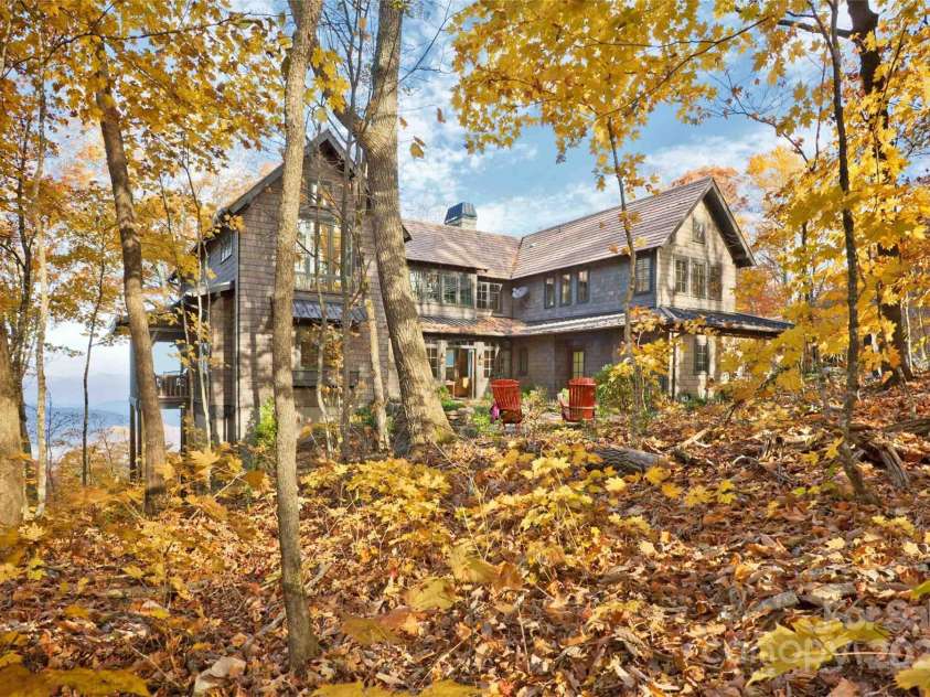 616 Old Growth Forest Road, Burnsville, NC 28714.  MLS# CAR4076276, YatesRealty ID 2437. Rear view..