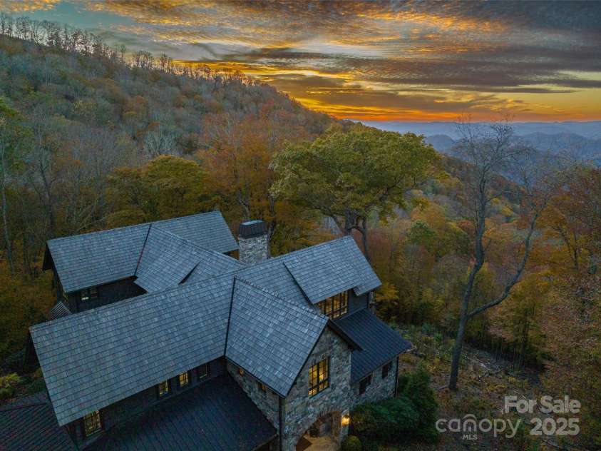 616 Old Growth Forest Road, Burnsville, NC 28714.  MLS# CAR4076276, YatesRealty ID 2437. Sunset then star gazing.  