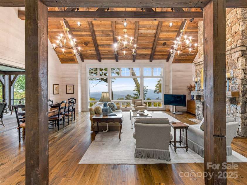 616 Old Growth Forest Road, Burnsville, NC 28714.  MLS# CAR4076276, YatesRealty ID 2437. ...to this majestic open floor plan!