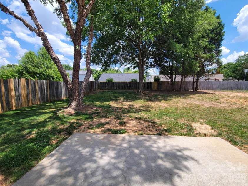 3314 Arbor Pointe Drive, Indian Trail, NC 28079.  MLS# CAR4385163, YatesRealty ID 24376. Backyard