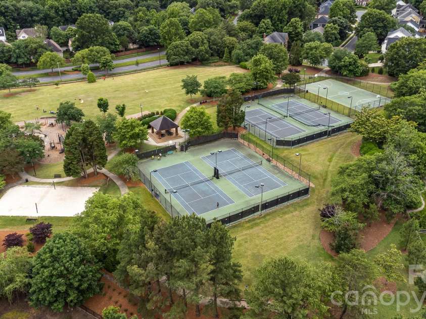 6603 Allness Glen Lane, Charlotte, NC 28269.  MLS# CAR4333202, YatesRealty ID 2438. Aerial of Highland Creek Amenities