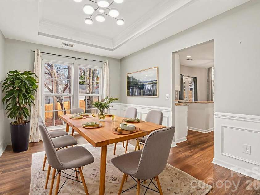 6603 Allness Glen Lane, Charlotte, NC 28269.  MLS# CAR4333202, YatesRealty ID 2438. Dining Room *Virtually Staged*