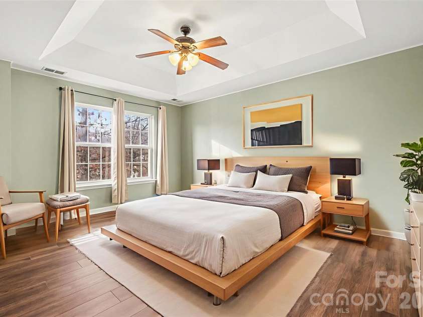 6603 Allness Glen Lane, Charlotte, NC 28269.  MLS# CAR4333202, YatesRealty ID 2438. Primary Bedroom *Virtually Staged*