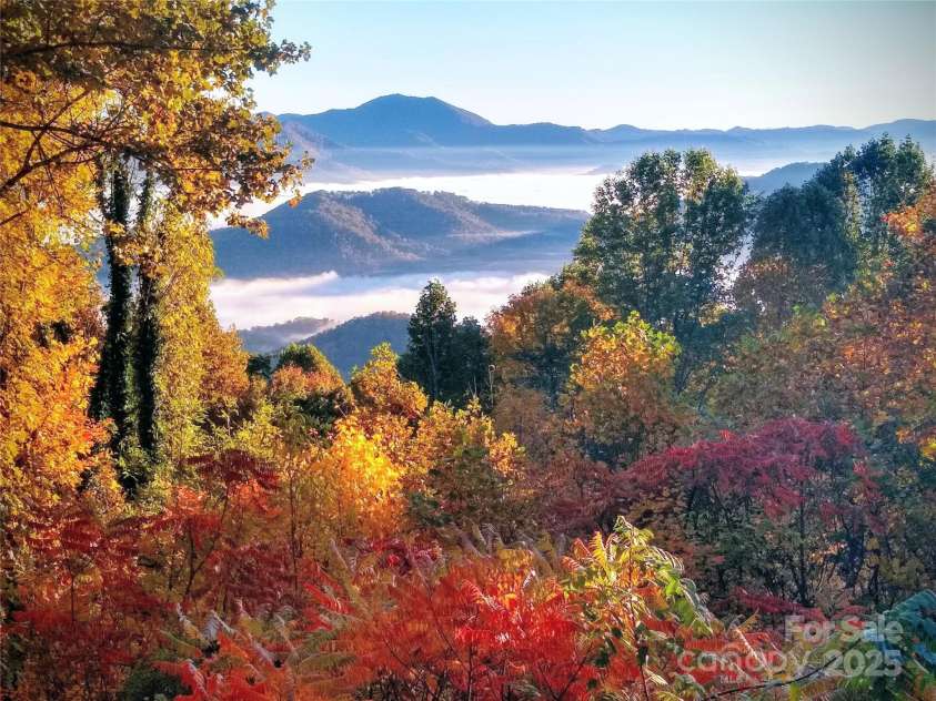 2981 Heath Peak Road, Waynesville, NC 28785.  MLS# CAR4266854, YatesRealty ID 24381. Fall view from the home
