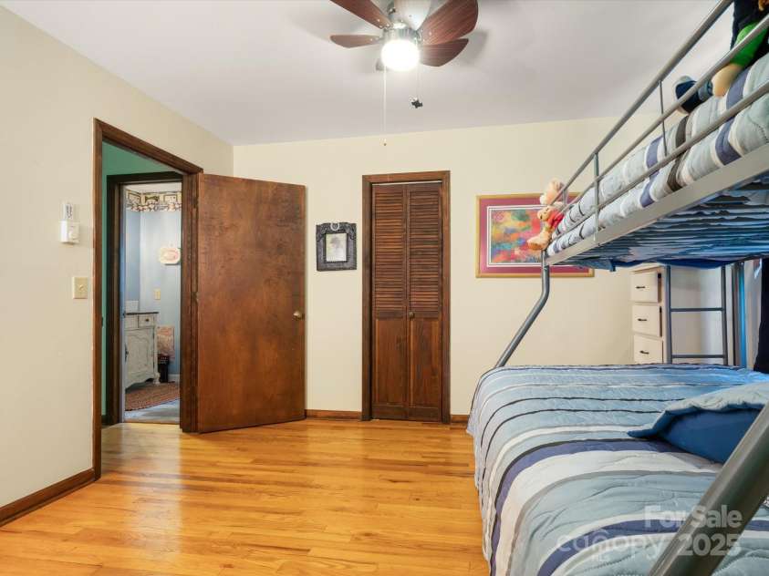 2981 Heath Peak Road, Waynesville, NC 28785.  MLS# CAR4266854, YatesRealty ID 24381. Upstairs bedroom #1