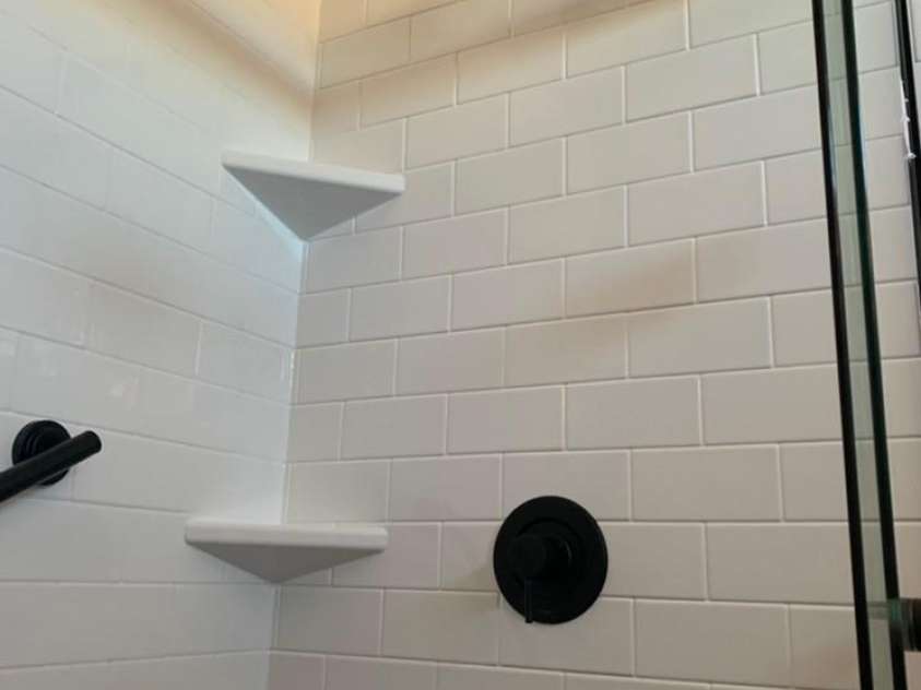 7019 Walnut Ridge Court, Charlotte, NC 28217.  MLS# CAR4210878, YatesRealty ID 24383. New Rebath Shower-(Rep Photo)