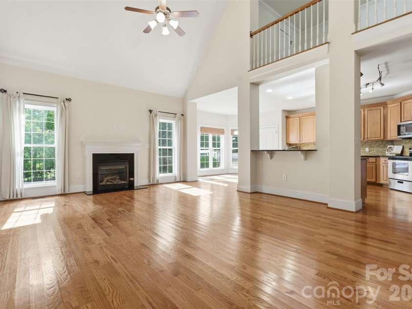 279 Woodstream Circle, Mooresville, NC 28117.  MLS# CAR4370346, YatesRealty ID 24395. Great room and kitchen have nice open concept