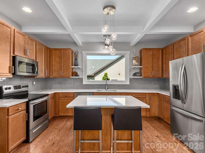 200 Water Leaf Drive, Weaverville, NC 28787.  MLS# CAR4374801, YatesRealty ID 24403. Convenient Breakfast Bar Seating