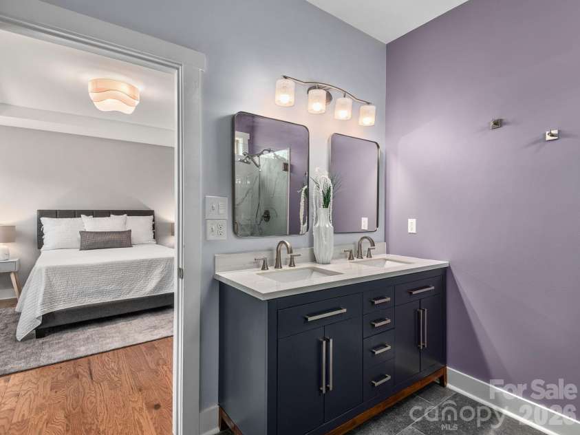 200 Water Leaf Drive, Weaverville, NC 28787.  MLS# CAR4374801, YatesRealty ID 24403. Primary Bath Double Vanity
