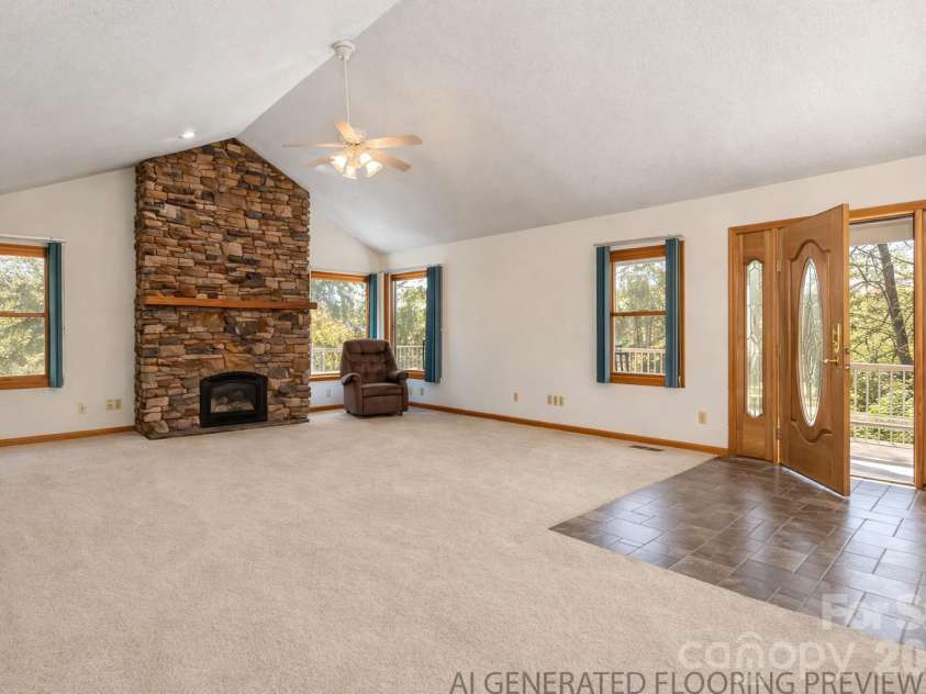 1510 Chestnut Gap Road, Hendersonville, NC 28792.  MLS# CAR4314320, YatesRealty ID 24409. New carpets will be installed soon!