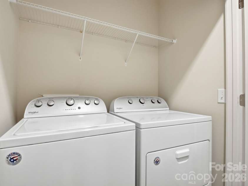 1038 Doveridge Street, Charlotte, NC 28273.  MLS# CAR4380739, YatesRealty ID 24412. Upper level laundry