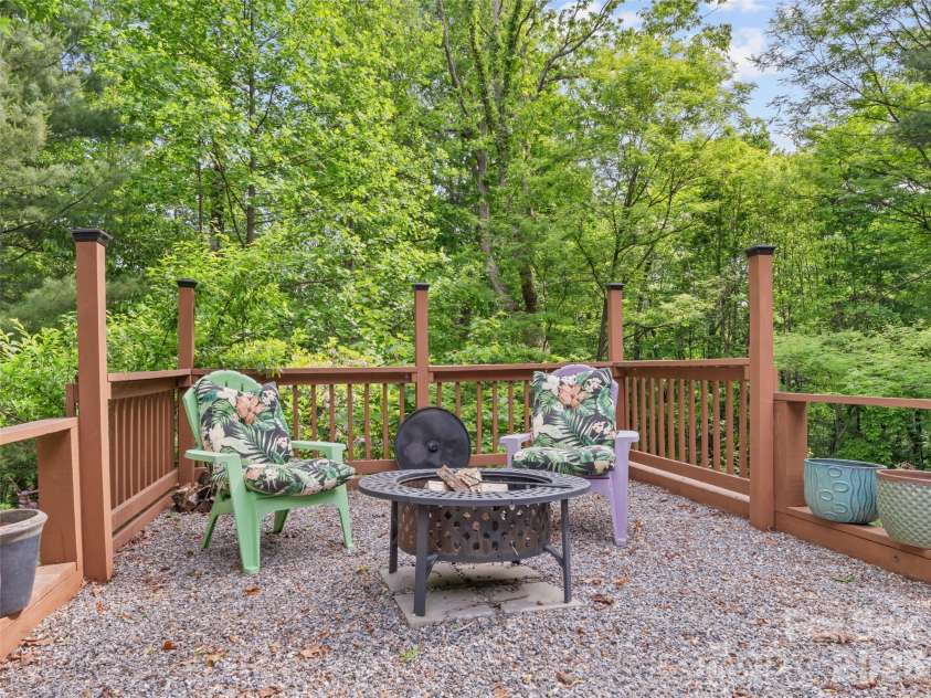 103 Old Southside Road, Saluda, NC 28773.  MLS# CAR4376836, YatesRealty ID 24422. Fire pit