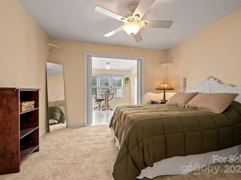 1761 Oak Grove Church Road, Ellenboro, NC 28040.  MLS# CAR4259419, YatesRealty ID 24431. Bedroom 3 View with Sitting room/Sunroom to the Rear